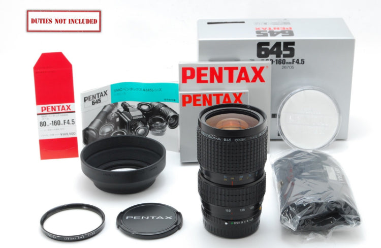 SCATOLA [Quasi inutilizzato] SMC PENTAX A 645 80-160mm f/4.5 obiettivo zoom per N NII JAPAN
