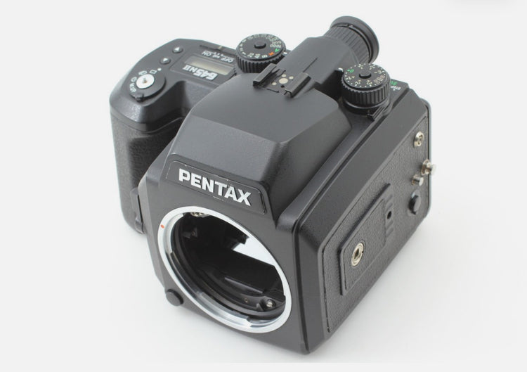 4 obiettivi [Top MINT / ALL BOX] Pentax 645NII FA 75mm + 120 pellicola posterior