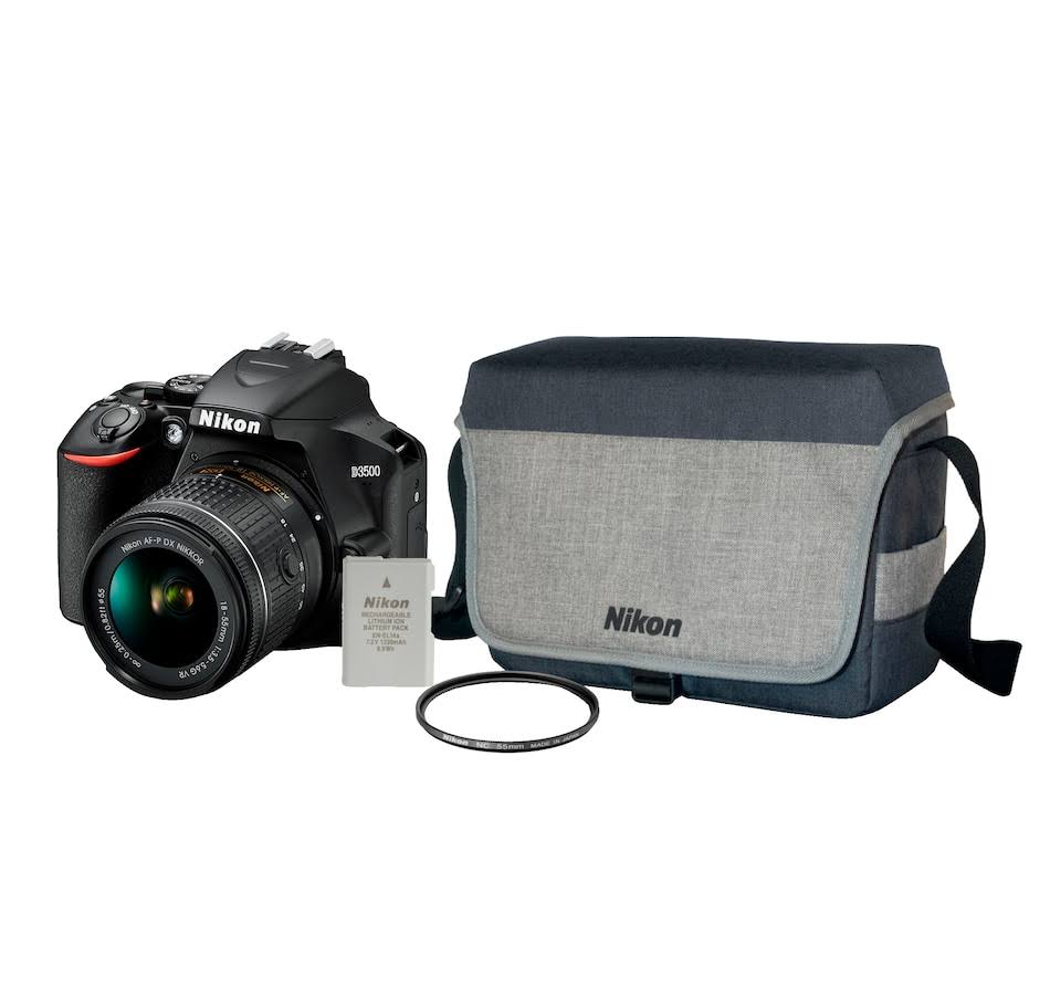 Nikon D3500 + obiettivi 18-55 mm VR| 24,2 MP | Full HD | Scheda di memoria Lexar gratuita